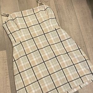 Wilfred Isabelle dress in pink plaid